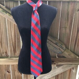 American Traditions Red White & Blue Americano Silk Necktie